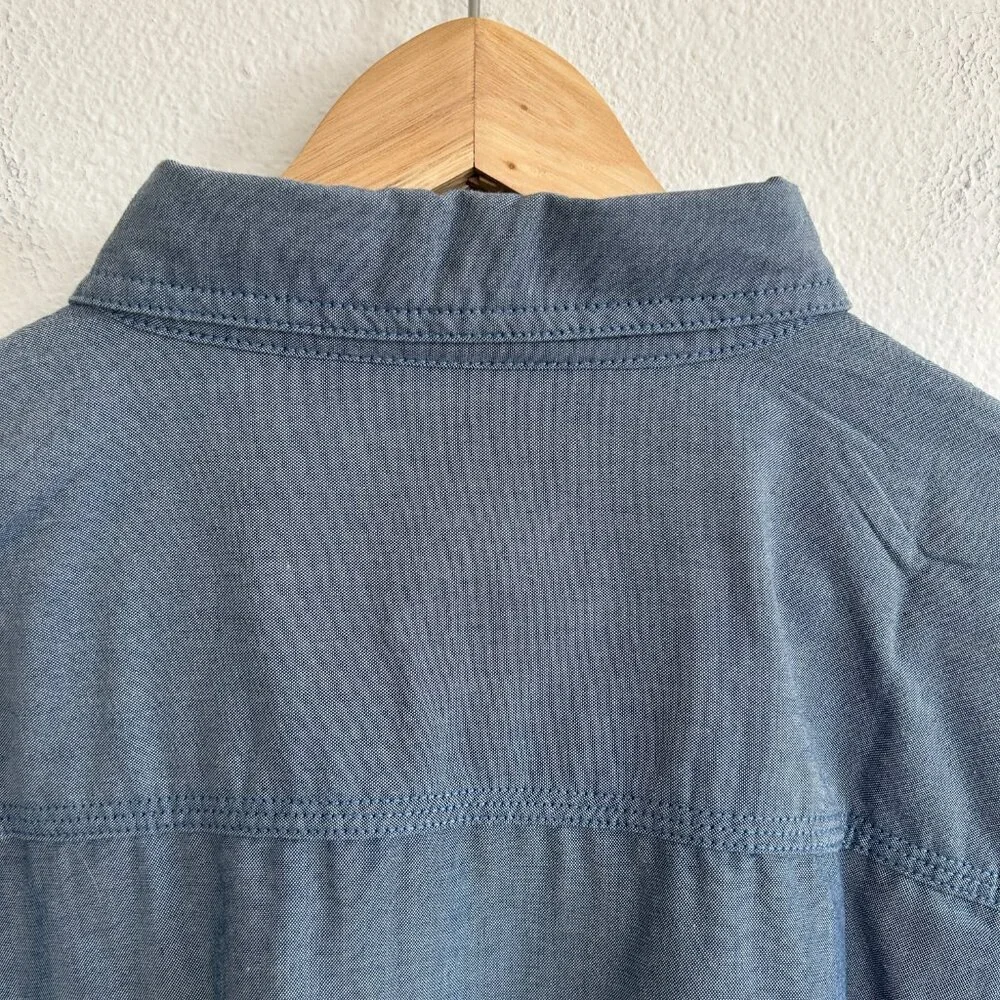 Levi Strauss Shirt Blue Denim Pro Grade Workwear Button Up Long Sleeve